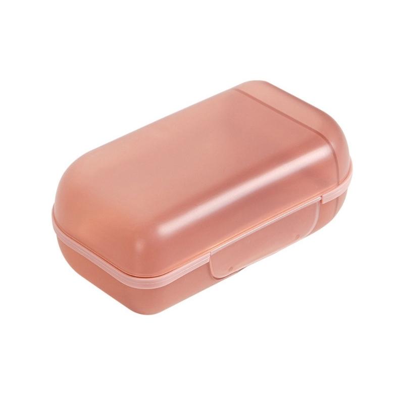 Small Travel Soap Container Secure Cover Multiple Purpose Organizers Jewelry Accessories Storage PP