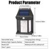 External Led Solar Wall Lamps Motion Sensor Light String Outdoor Waterproof Emergency Lantern Courtyard Garden Decoration Light