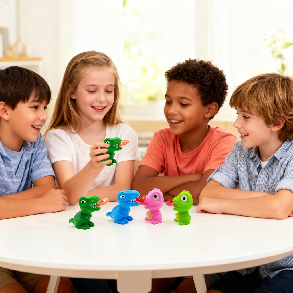 6 Sets Dinosaurier-Zungen-Spielzeug, Neuartige und Lustige Spielzeuge, Geeignet für Kinder, Jungen und Mädchen, Weihnachtsgeschenke