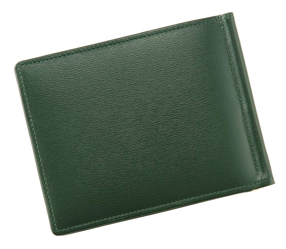 Box Calf Money Made in Day Birthday Boyfriend Green [CYPRI] Clip, Japan, Compact, Slim, Father's Gift, Present, Gift, 4413(06)