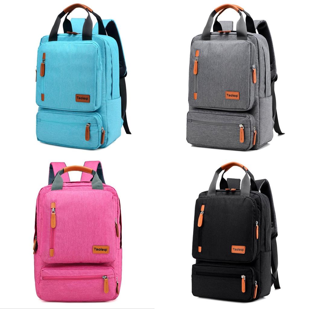 Versatile Large-capacity Canvas Schoolbag Perfect For Laptop And Daily Essentials