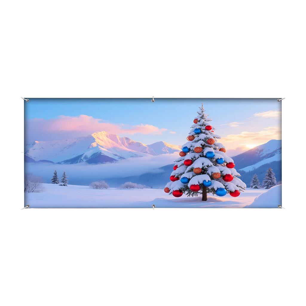 Weihnachtsszene Dekorationen & Festliche Charakter Banner – Feiertagszubehör für Außengaragen