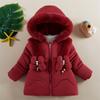 Girls Padded Down Coats Children Thickened Jackets Hooded Cotton Clothes Kids Casual Trend Parkas Winter Baby Snowsuit