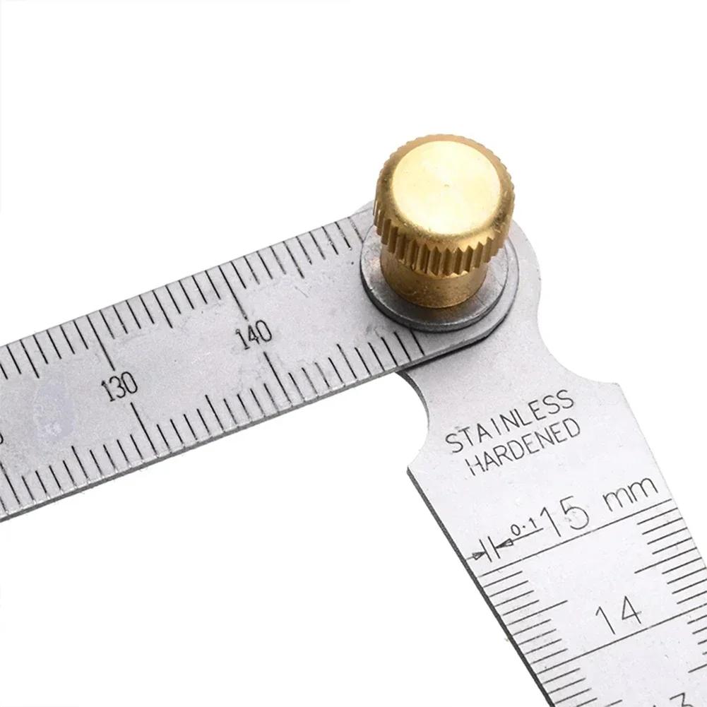 Stainless Steel Wedge Taper Ruler for Measuring Aperture and Bore with Standard Reading Made of High Quality Material