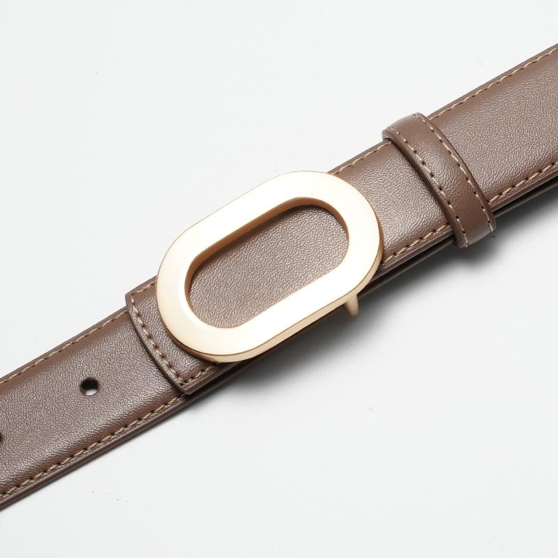 

Genuine Leather Women s Belt, Two-layer Cowhide with Casual Pants, Sweater, Suit Decoration, Women s Thin Belt