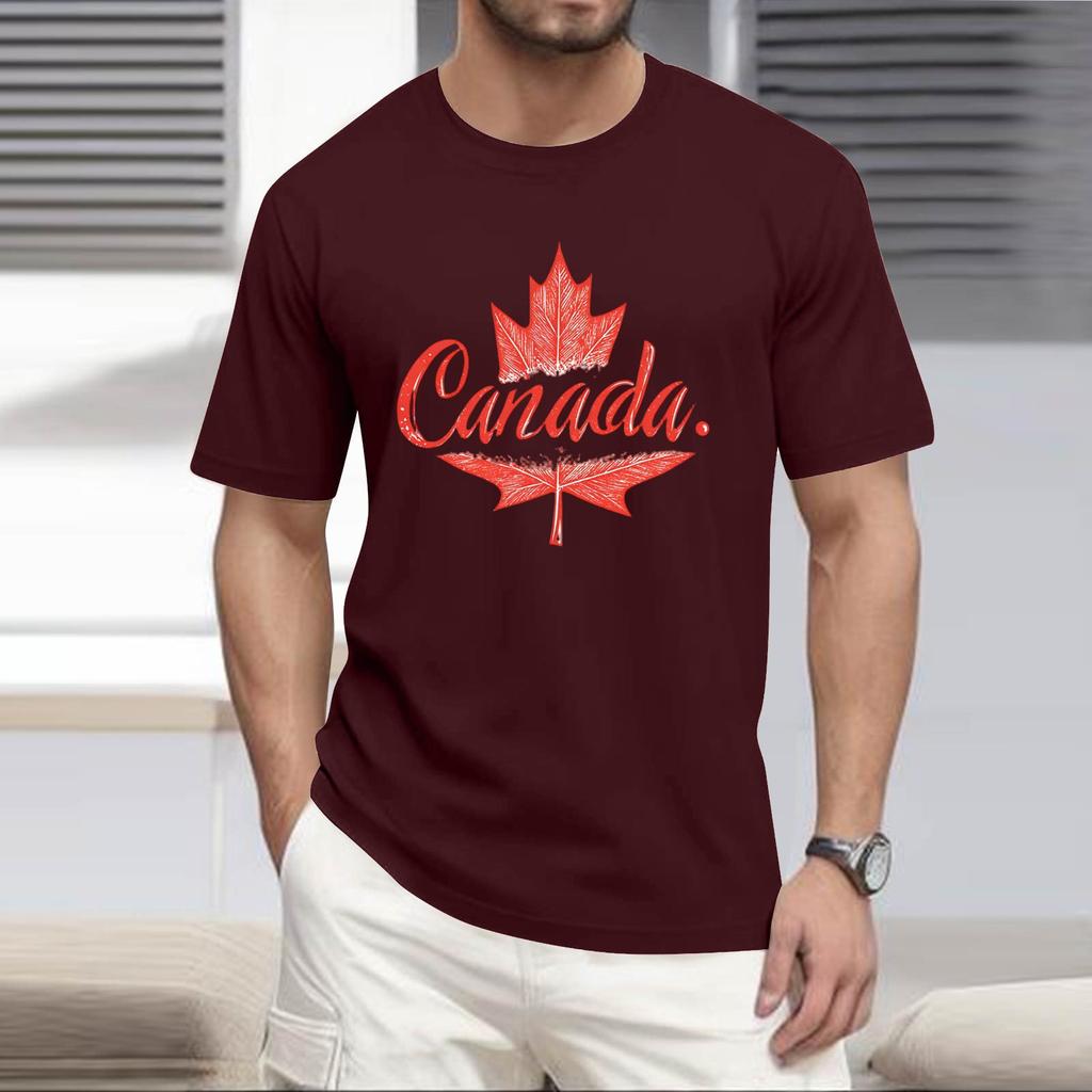 Men's -neck Casual Printed Short-sleeved T-shirt Top