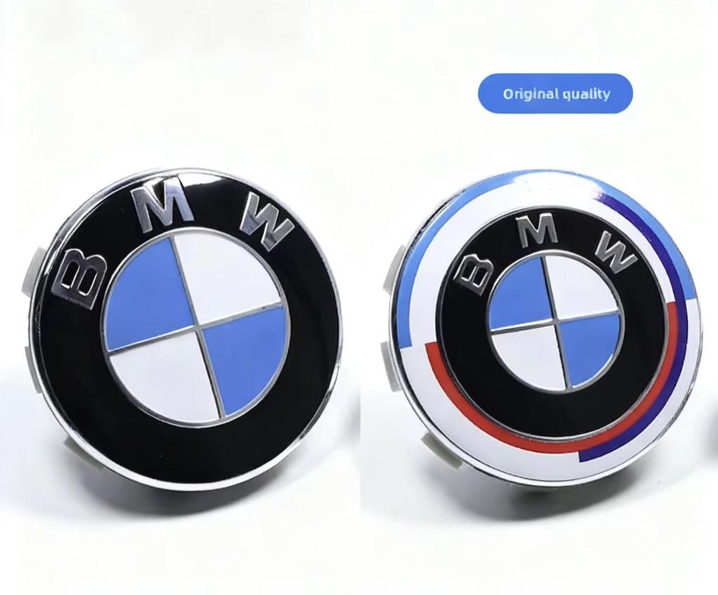 BBIK2 BMW Car Wheel Center Caps, Universal for 3/5/7 Series X1 X3 X5, Original Quality Wheel Hub Emblem Cover for BMW Auto Accessories
