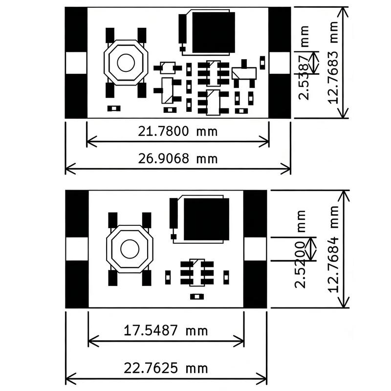 XL-10AL XL-10AH One Key Switch Module Single Button Bistable Controller 3.5-5.4V 4.5-26V Low Power Power Switch Board