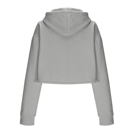 Women's Drawstring Cropped Hoodie Casual Long Sleeve Pullover Sweatshirts Workout Crop Tops Fall Outfits