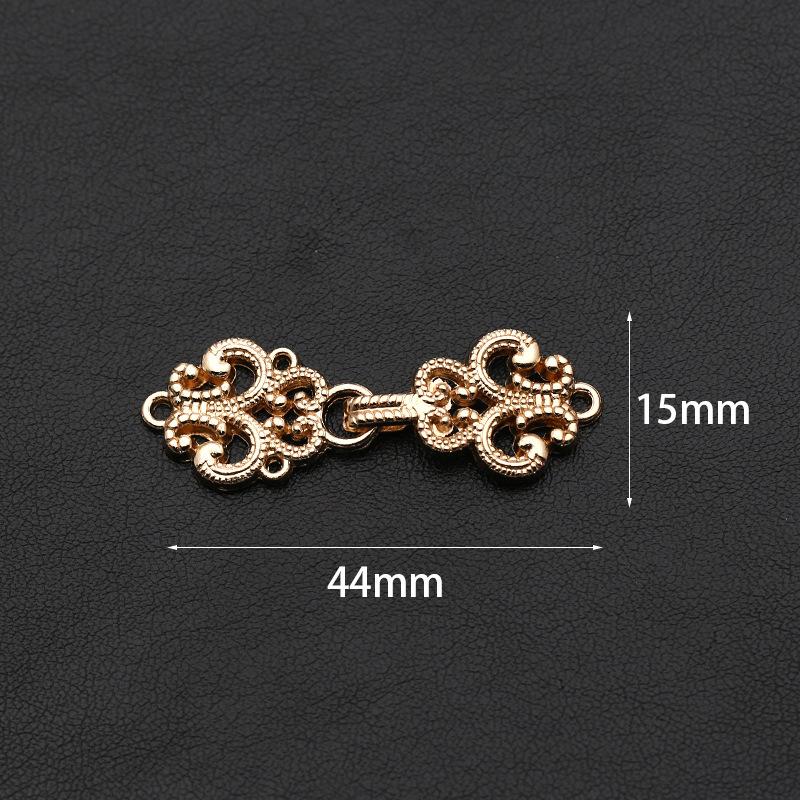 Metal Ancient Hanfu Cheongsam Mother Button Antique Buckle Retro Button Collar Buckle Clothing Button Accessories