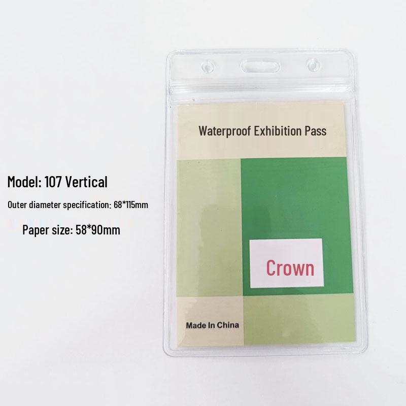 

Водонепроницаемый ПВХ держатель для ID-карты со шнурком - Прозрачный защитный рукав для студентов и офисного использования