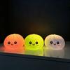 Hot Luminous Colored Steamed Dumpling Squeezing Toy Soft Decompression Colored Lamp For Anxiety And Bedroom Decoration