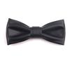 Adjustable Men Necktie Solid Color Retro Cravat Simple PU Leather Bow Tie  Shirt