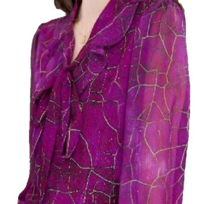 2026 Trendy Plus Size Lace-Up Floral Shirt - Korean Style Spring Fashion
