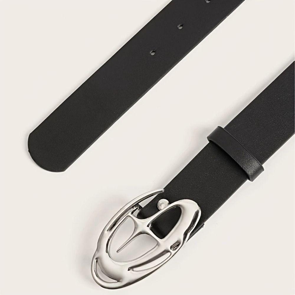Fashion PU Leather Women's Leisure Belt Maillard Style Luxury Design Business Waist Strap Versatile Trendy Pin Buckle Waistband