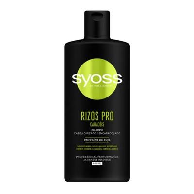 Shampoing Syoss Rizos Pro Définition et Hydratation Cheveux Ondulés Ou Bouclés 440ml
