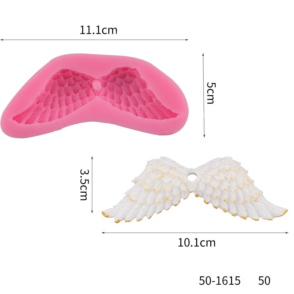 Baking Silicone Mold Angel Feather Wings Fondant Mold Chocolate Baking Moulds