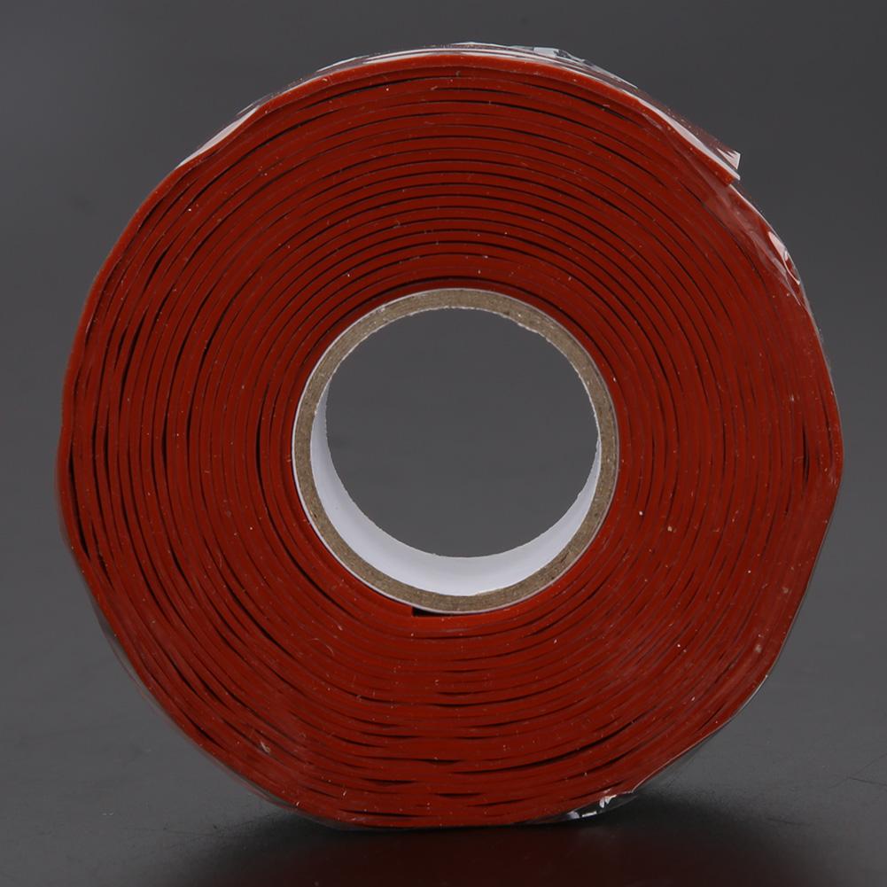 Waterproof Tape Strong Stickiness PVC PPR Pipe Repairing Supplies 2.5cm Width Red/White