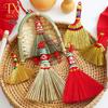 2026 Auspicious Flower Bouquet Broom Ornament for Chinese New Year DIY Decoration