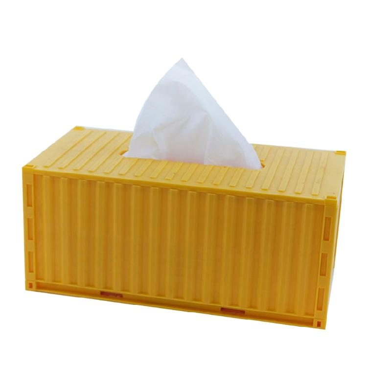 Cargo Container Tissue Dispenser for Kitchen Decorative Plastic Paper Towel Box Innovative Napkin Holder for Bedroom