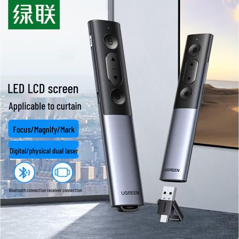 UGREEN Wireless Dual Laser Presenter with Air Mouse