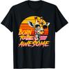 Born To Be Awesome Giraffe Shirt _ Vintage Sunset Giraffe T-Shirt