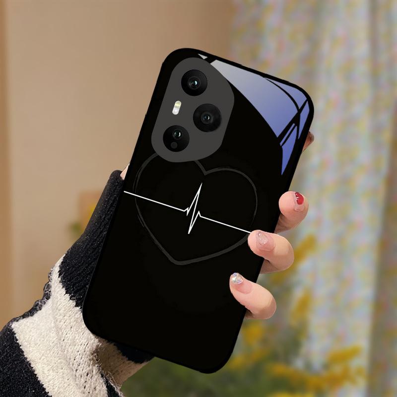 Tempered Glass Phone Case For Honor 400 Pro Honor400 Lite 5G Cover Luxury Painted Hard PC Fundas Shockproof Protective Shell