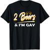 2 Beers I'm Gay Funny Beer Drinking Quote T Shirts Men Cotton Humor Streetwear Tee Shirt Short Sleeve Unisex Loose Clothing