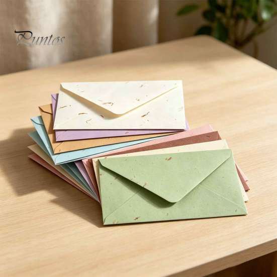 Premium Stationery for Literary Letters 10PCS Petal Art Envelopes, Real Floral Texture Design, Thick Paper Western Style Fresh Envelopes Thank