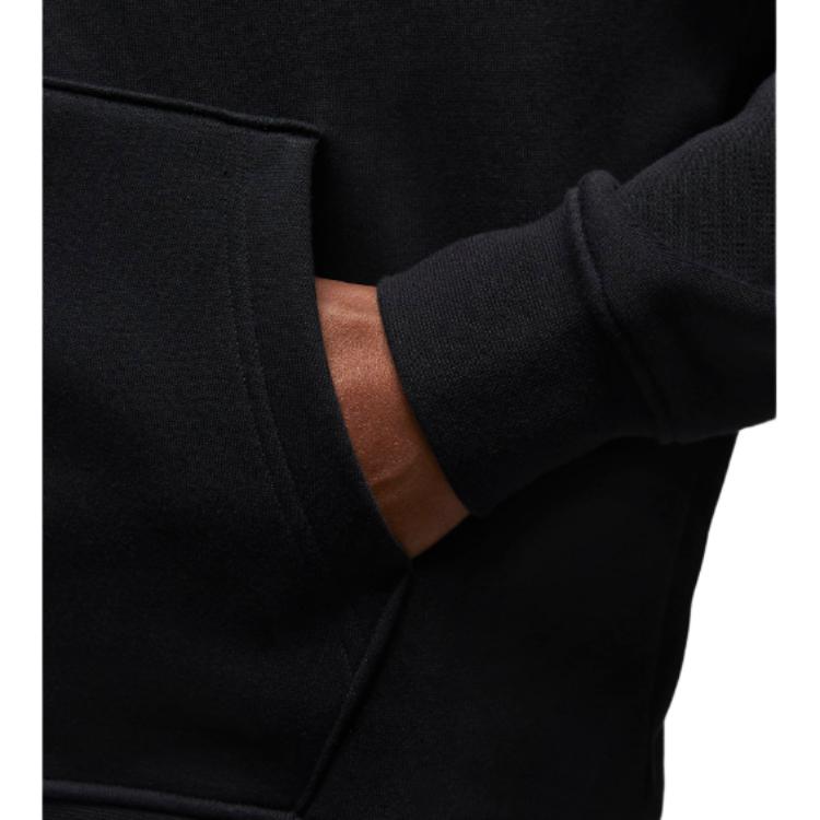 Jordan Logo Print Zip-Up Hooded Jacket Men Outerwear Black FJ7772-010