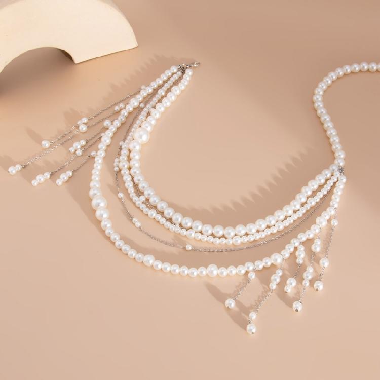 Stylish Women's Imitation Pearls Waist Chain Fashionable Adjustable Bikini Chain Party Body Jewelry for Women Girls