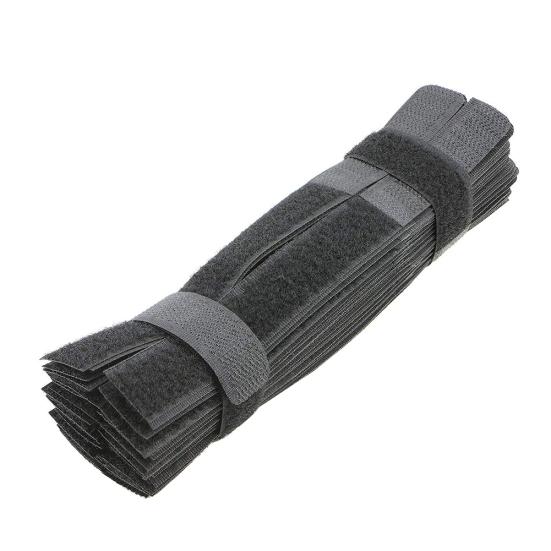 50Pcs Reusable Nylon Magic Tape Cable Tie Fasten Straps Wire Holder Organizer