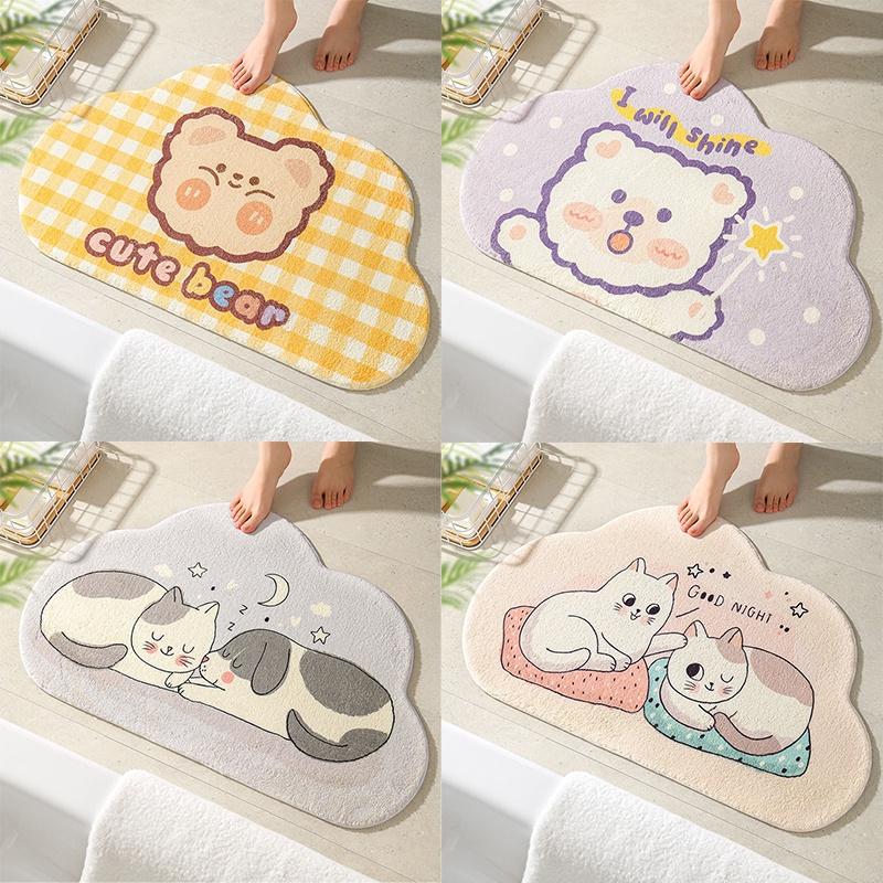 Luxurious Polyester Fiber Bathroom Mat With Non-slip Design And High Absorbency