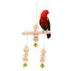 Bird Swing Toy Hanging Swing Bells Chew Toy for Parrots Mynahs Macaws and Other Small Birds