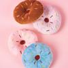 1pc Realistic Donut Shaped Squeaky Plush Dog Toy – Soft Sound Emitting Chewable Pet Toy, Interactive Boredom Relief for Puppies and Small Dogs
