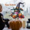 Halloween Witch Magic Potion Glass Window Home Atmosphere Decoration Static Window Stickers