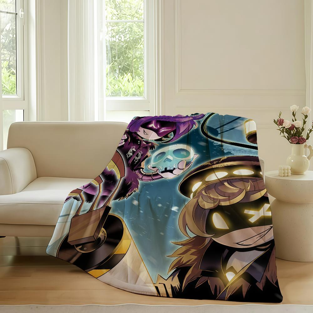 

Horror comedy Murder Drones Blanket For Sofa Office Bed Plane Travel Sleep Read Relax Camping Soft And Warm 30x40in