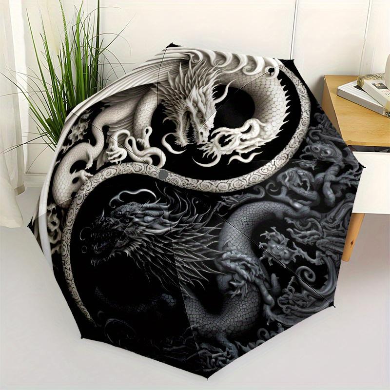 

Yin Yang Dragons: Harmony in Motion - Artistic Wall Decor Umbrella, Christmas Gift Y277