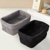 Rectangle Knitted Storage Basket Large Capacity Weaving Storage Basket  Home Decoration