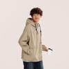 Li Ning American Vintage Casual Kapuzen-Leichtwindjacke mit Reißverschluss Herren Oberbekleidung Khaki AFDU697-4