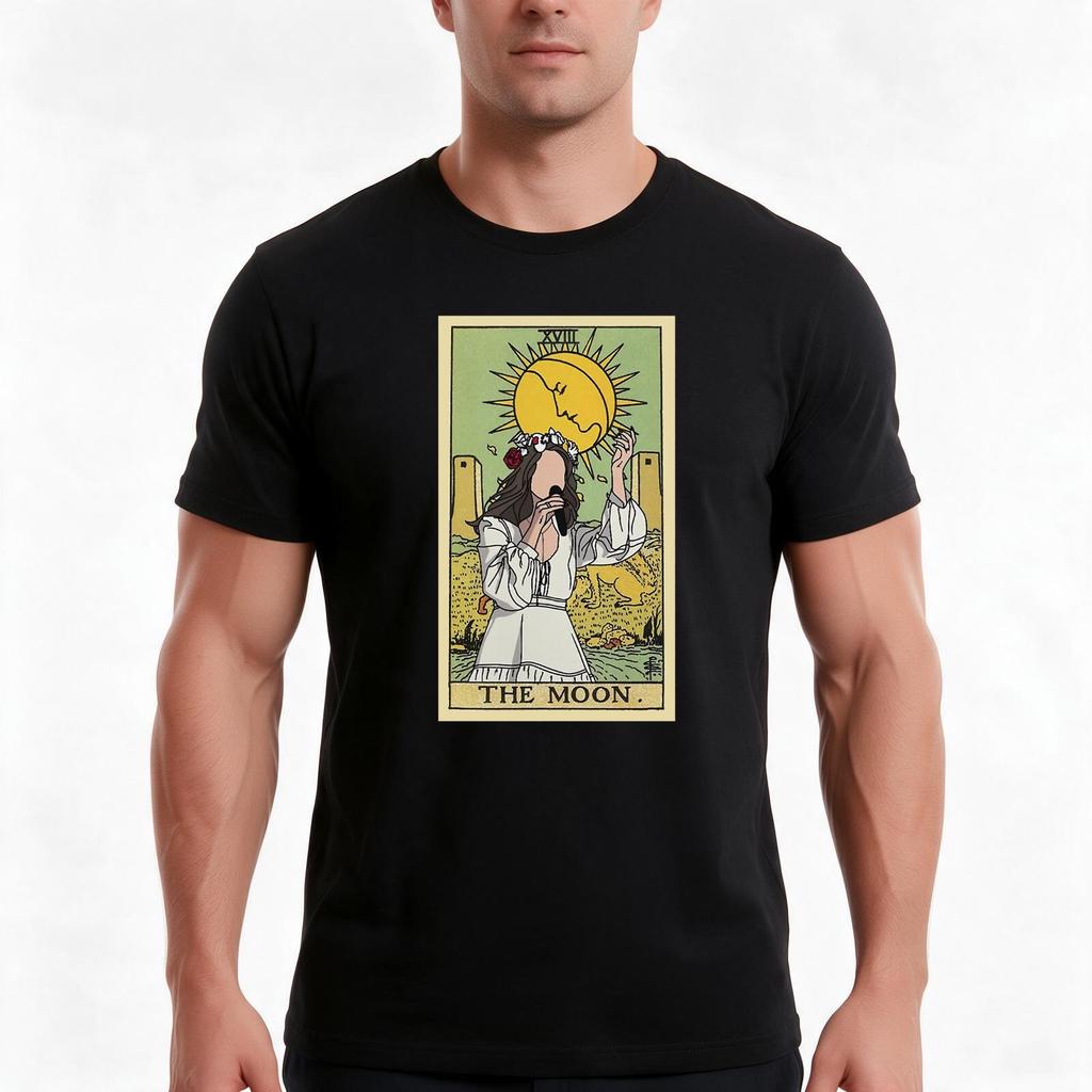 Lana As Lana Best Selling The Moon Tshirt Summer Casual Cotton Tee Oversized Streetwear Tops Vintage Graphic Print