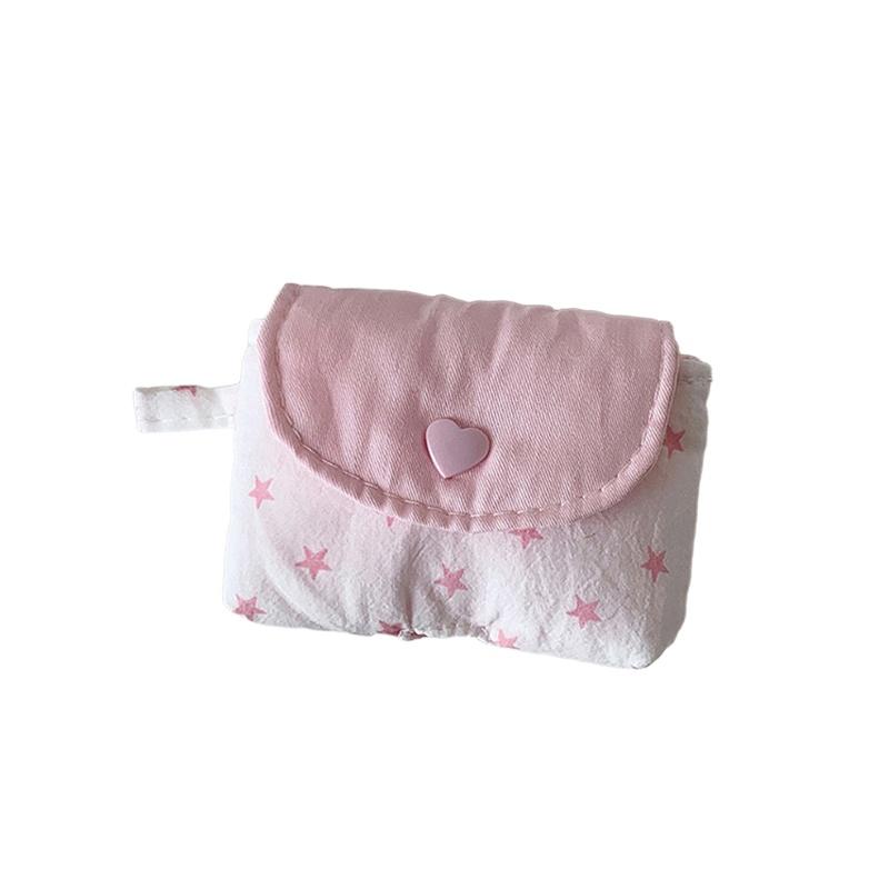 

Fashion Mini Earphone Storage Bag Snap Button Sequined Stars Bluetooth Headset Case Key Jewelry Protective Pouch For Women Girls A1