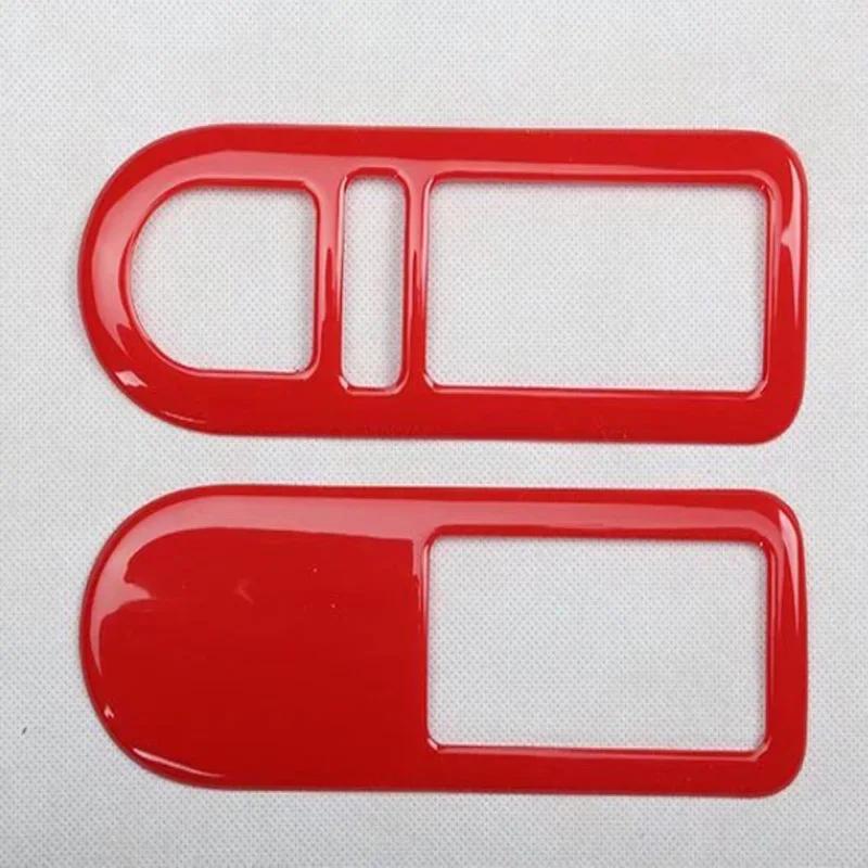 For Volkswagen vw Beetle 2001-2012 ABS red carbonfiber Inner Door Bowl Panel ide Handle Protector Cover Interior Accessories