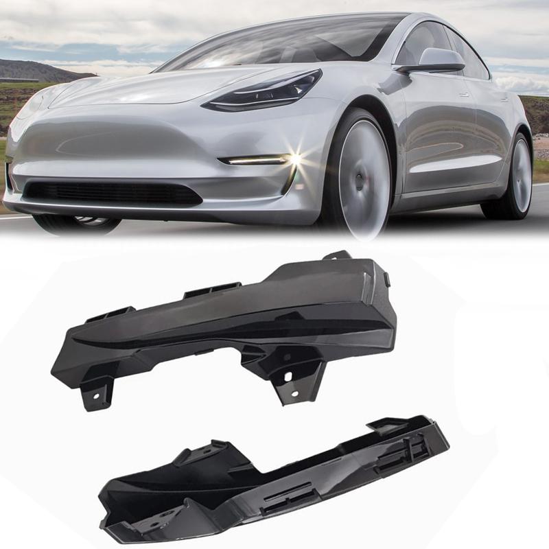 Car Lower Bumper Fog Light Cover For Tesla Model 3/Y 2017- 1490023-00-A 1490022-00-A 149002300A 149002200A Fog Lampshade