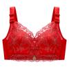 Temperature change court embroidered lace bra without steel rim sexy women's breast adjustment bra
