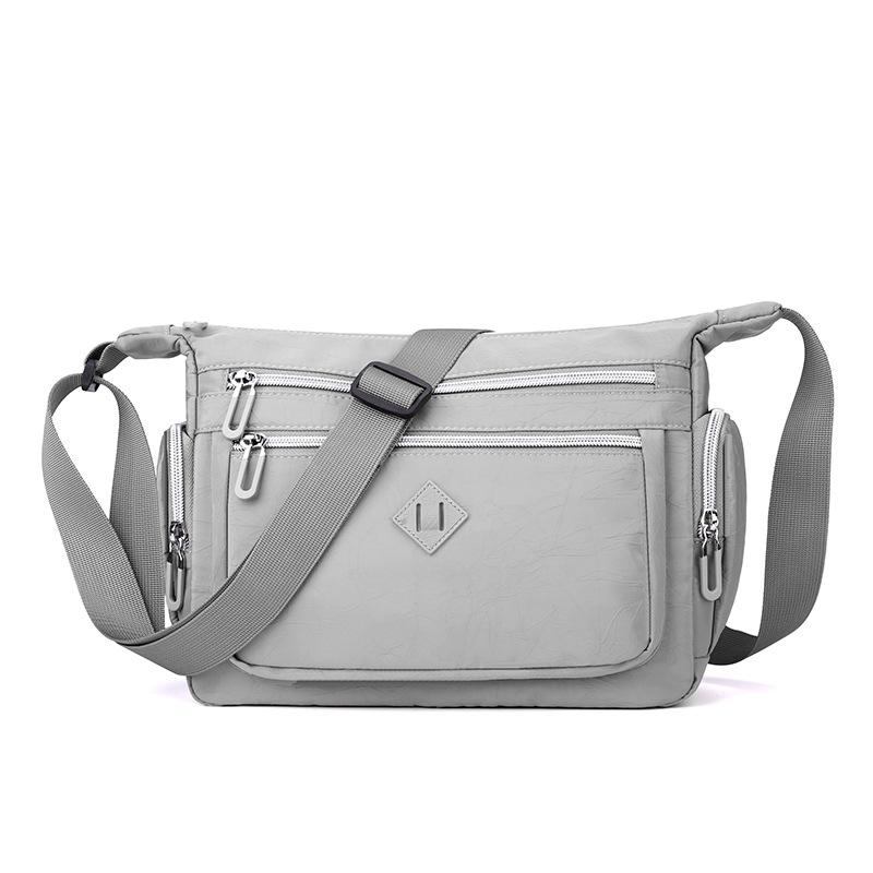 Multi-layer large-capacity shoulder bag women's outdoor leisure anti-splashing messenger bag simple bag