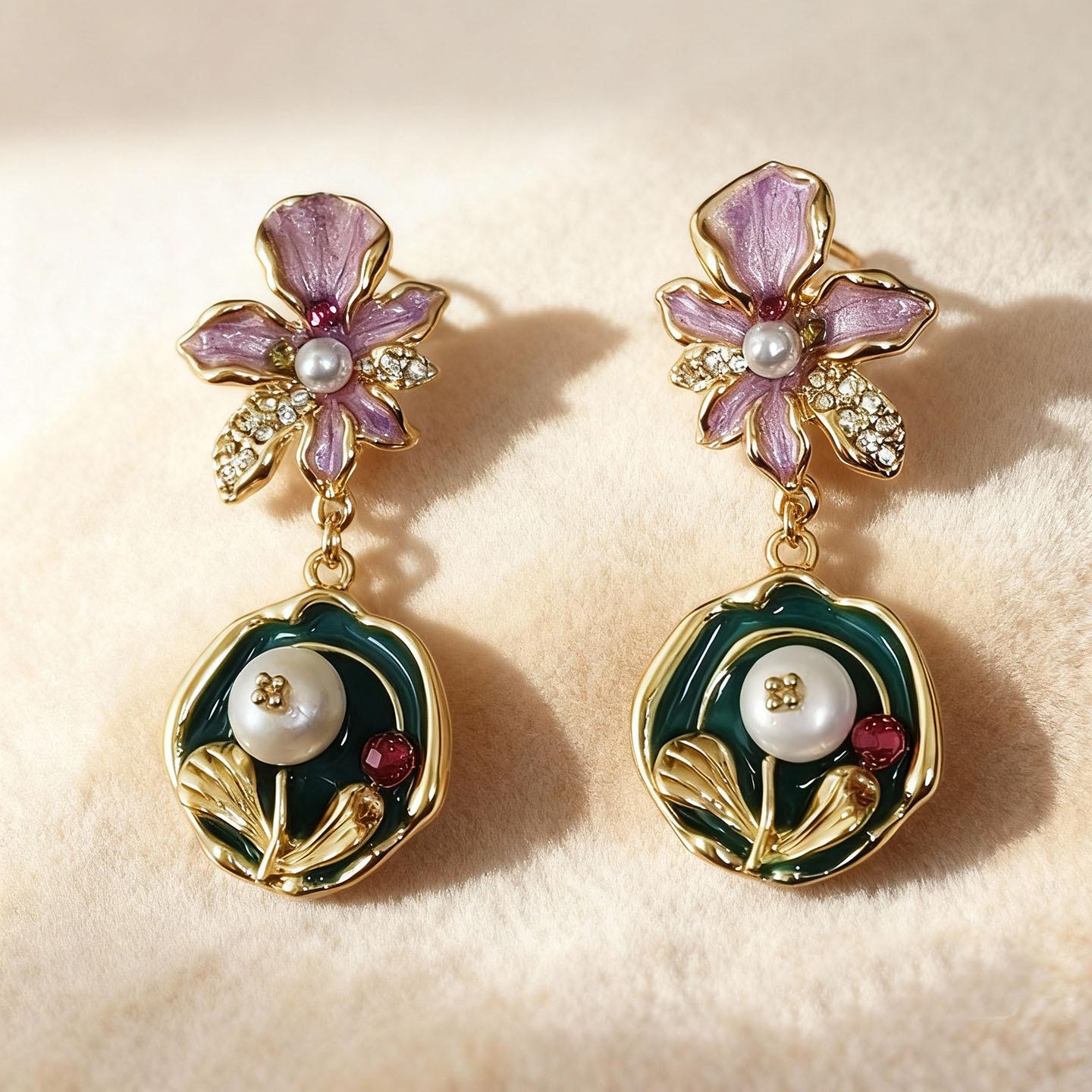 

Модные серьги-подвески для женщин золотой