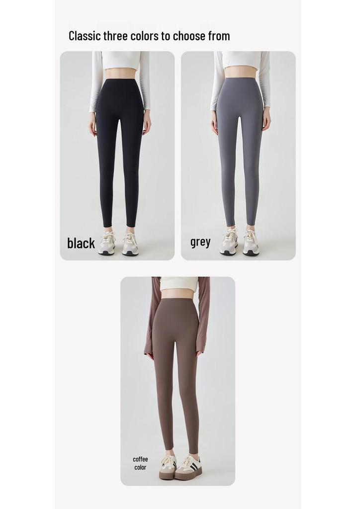 Women's Petite Plus Velvet Shark Leggings for Autumn/Winter - Thick, Tight, Cotton Yoga Pants