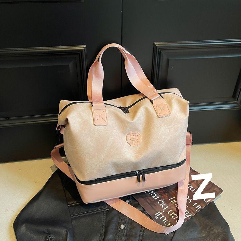 

Advanced Fitness Travel Bag with Wet/Dry Separation, Large Capacity, Shoe Compartment, Lightweight, Ideal for Business Trips and Yoga. Upgraded Thickened PU Version