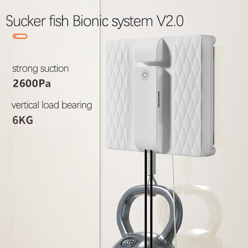 HS-W31S Robotický čistič oken, Inteligentní rozprašovač vody, Vysavač na sklo, Dálkově ovládaný čistič oken, Čtvercový